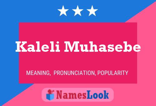 Kaleli Muhasebe Name Poster