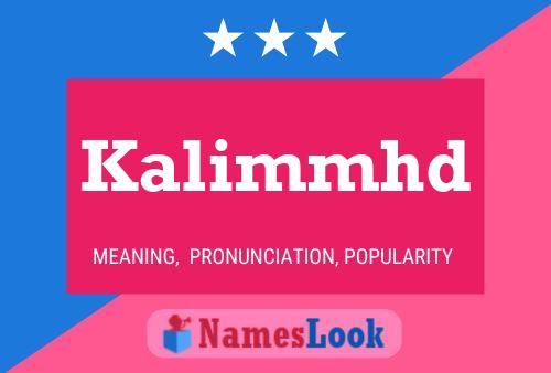 Kalimmhd Name Poster