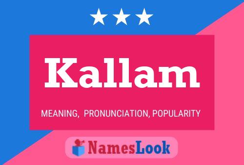 Kallam Name Poster