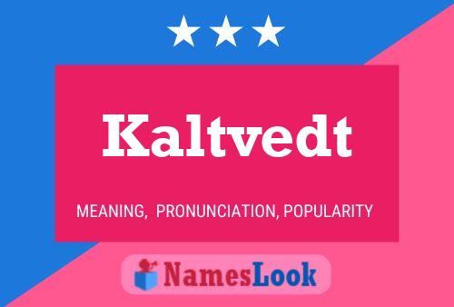 Kaltvedt Name Poster