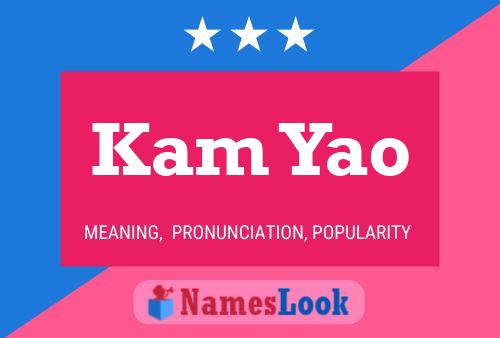 Kam Yao Name Poster