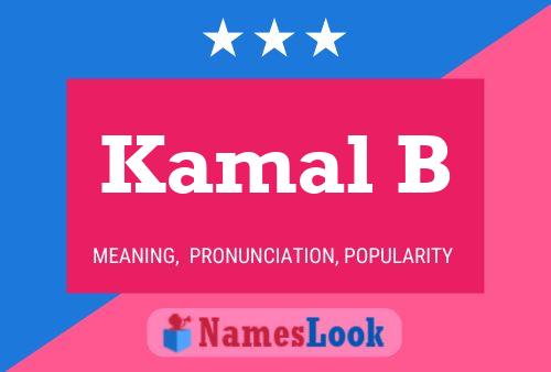 Kamal B Name Poster