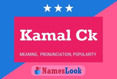 Kamal Ck Name Poster