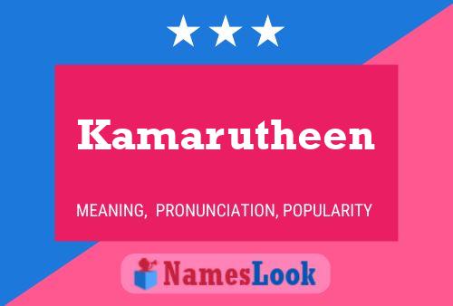 Kamarutheen Name Poster