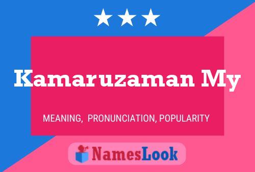 Kamaruzaman My Name Poster