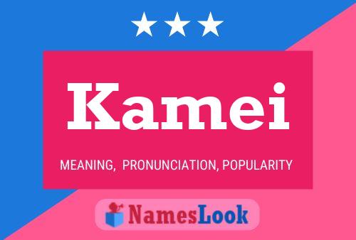 Kamei Name Poster