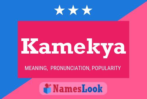 Kamekya Name Poster