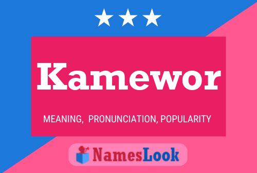 Kamewor Name Poster