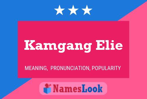 Kamgang Elie Name Poster