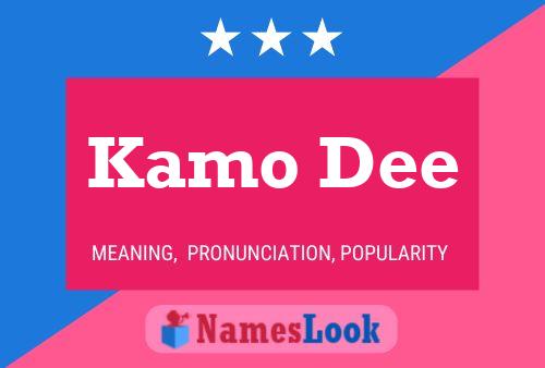 Kamo Dee Name Poster