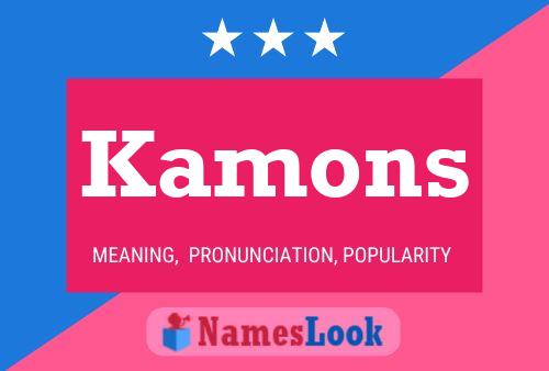 Kamons Name Poster