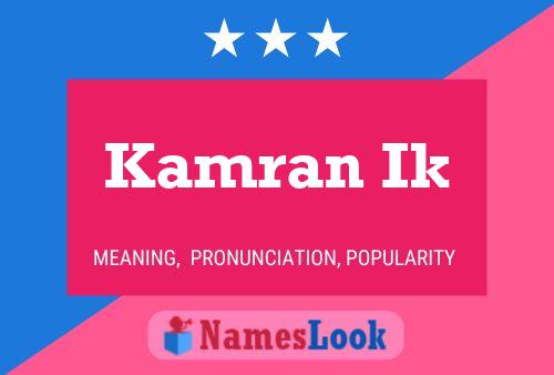 Kamran Ik Name Poster