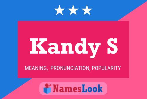 Kandy S Name Poster