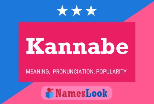 Kannabe Name Poster