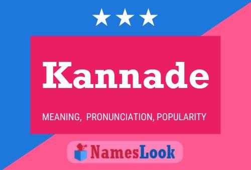 Kannade Name Poster