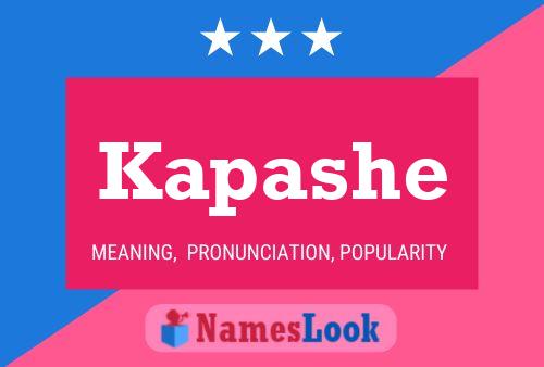 Kapashe Name Poster