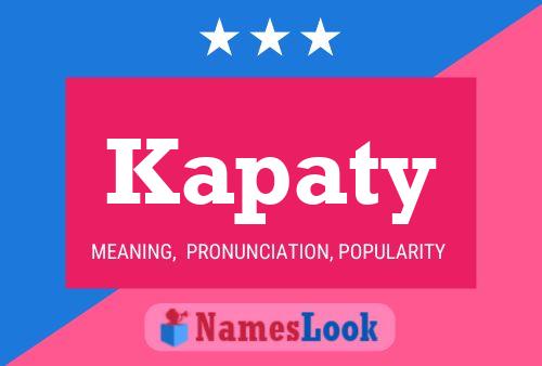 Kapaty Name Poster