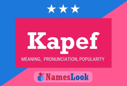 Kapef Name Poster