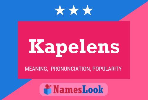 Kapelens Name Poster