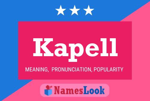 Kapell Name Poster