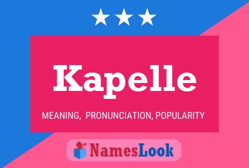 Kapelle Name Poster