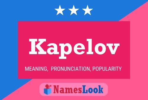 Kapelov Name Poster