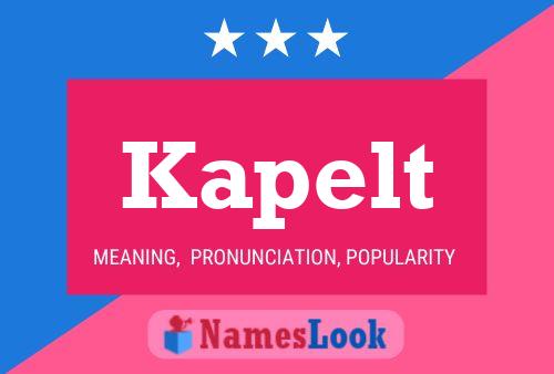 Kapelt Name Poster