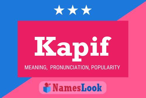 Kapif Name Poster