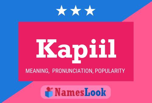 Kapiil Name Poster