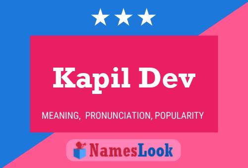 Kapil Dev Name Poster