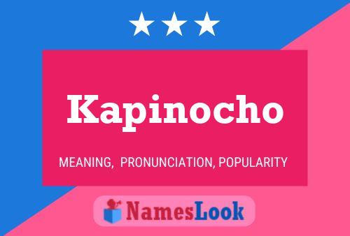 Kapinocho Name Poster