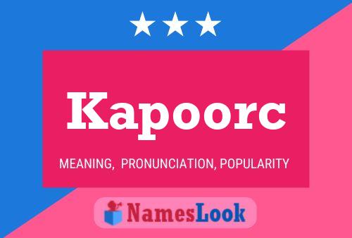 Kapoorc Name Poster