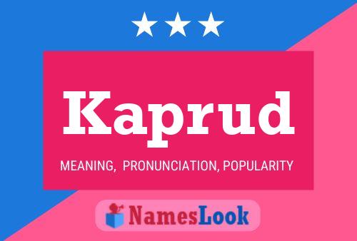 Kaprud Name Poster