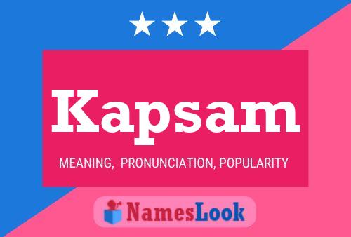 Kapsam Name Poster