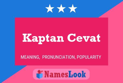 Kaptan Cevat Name Poster