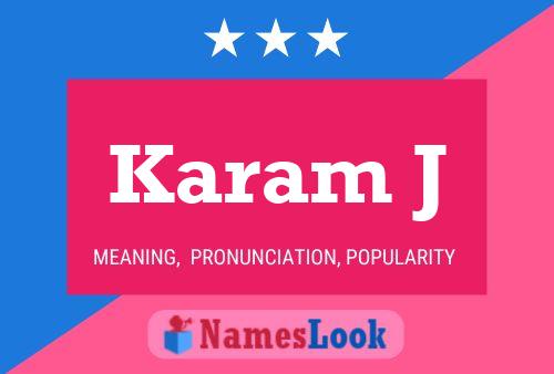 Karam J Name Poster