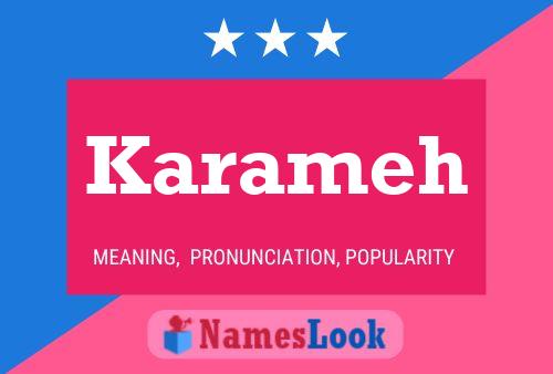 Karameh Name Poster