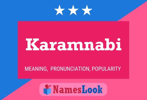 Karamnabi Name Poster