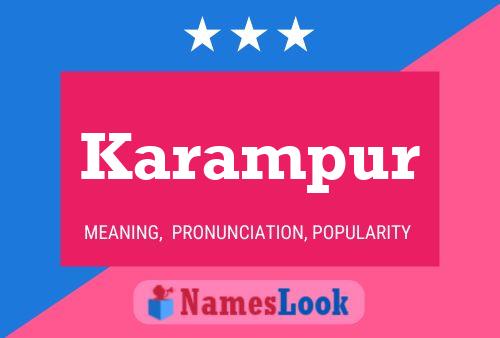 Karampur Name Poster