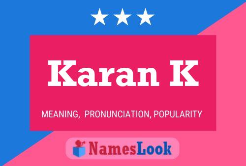 Karan K Name Poster