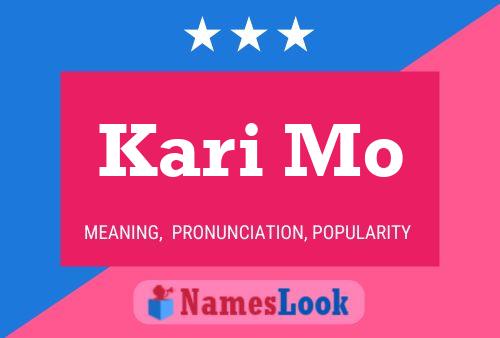 Kari Mo Name Poster