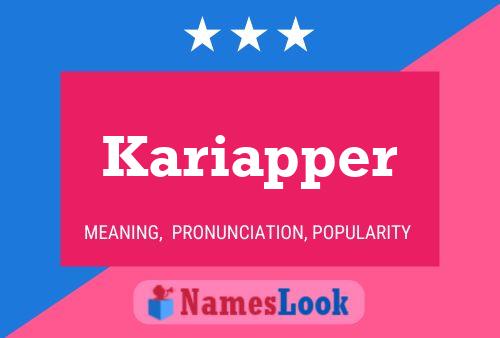 Kariapper Name Poster