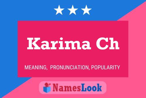 Karima Ch Name Poster