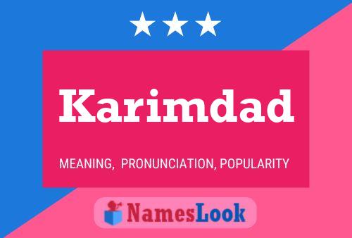 Karimdad Name Poster