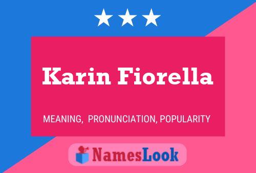 Karin Fiorella Name Poster