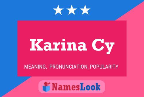 Karina Cy Name Poster