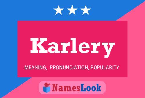 Karlery Name Poster