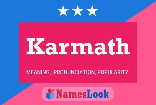 Karmath Name Poster