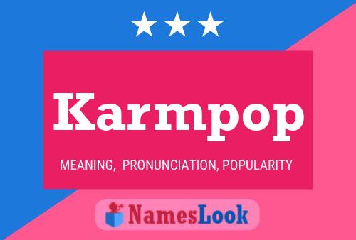 Karmpop Name Poster