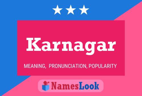 Karnagar Name Poster